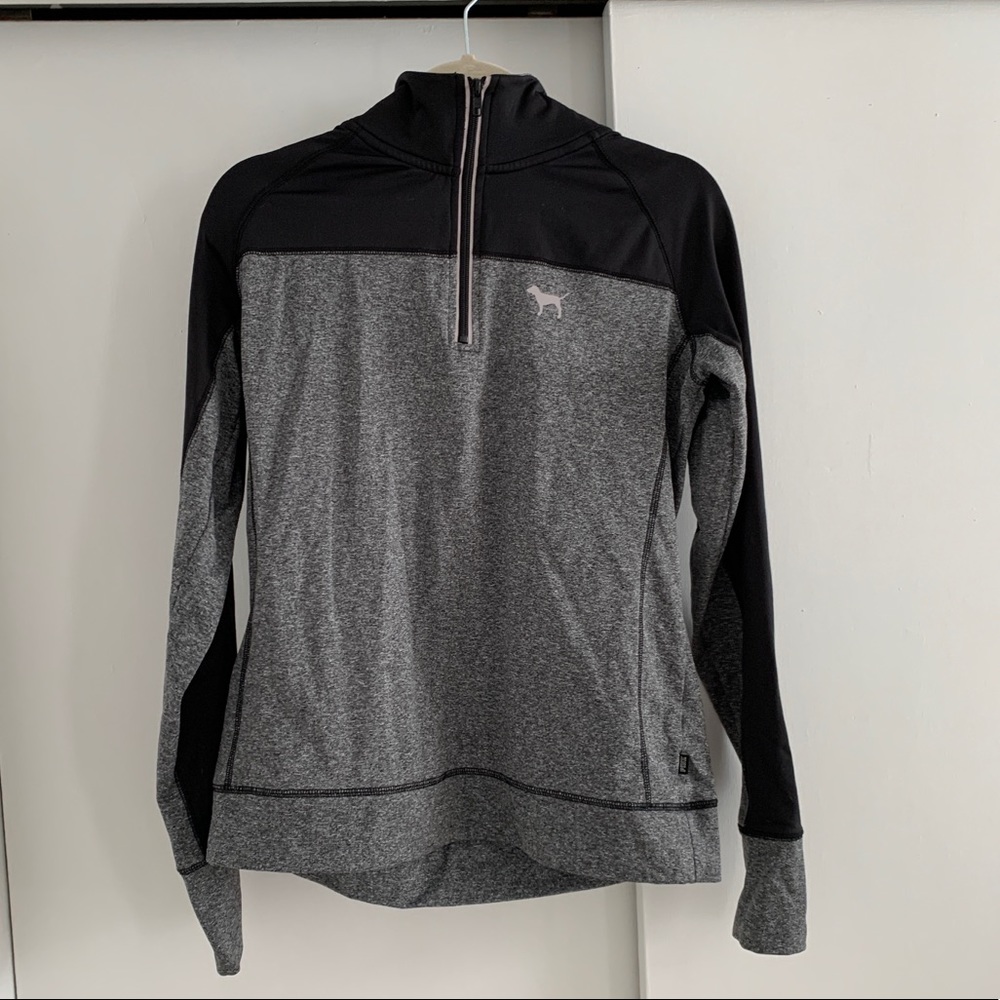 PINK quarter zip pull over jacket